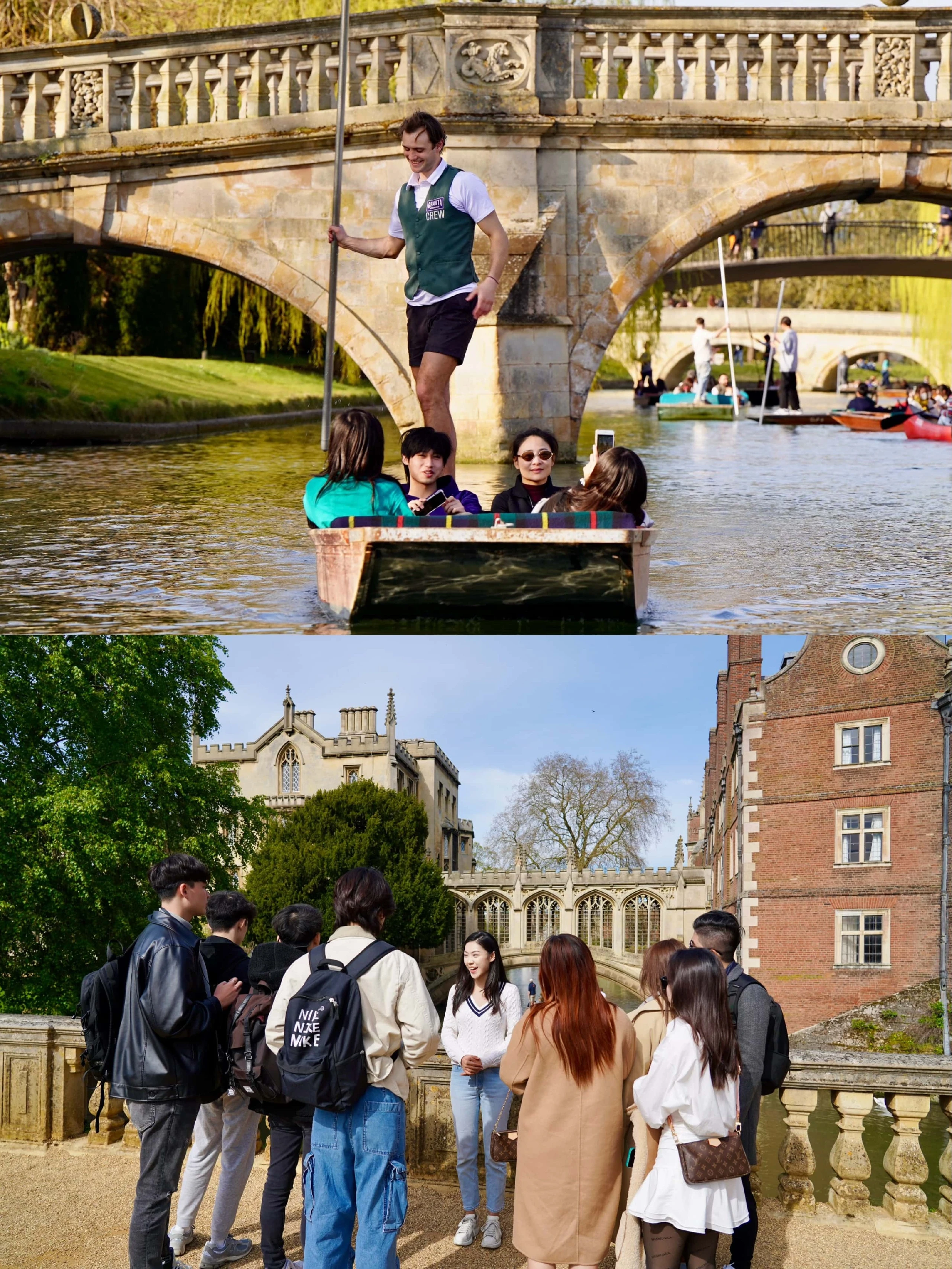Shared Cambridge Walking and Punting Tour Package