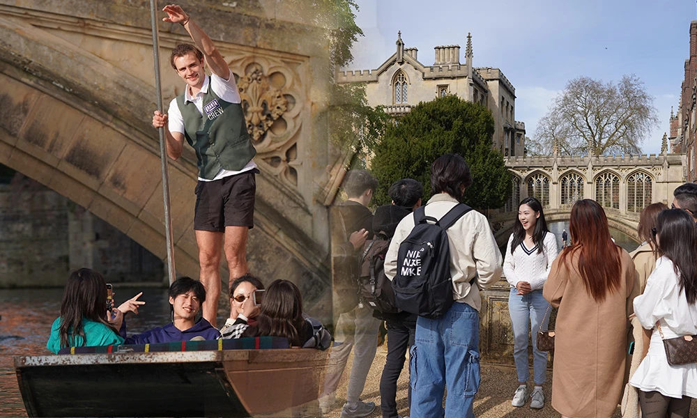 Cambridge Walking & Punting Tour Package